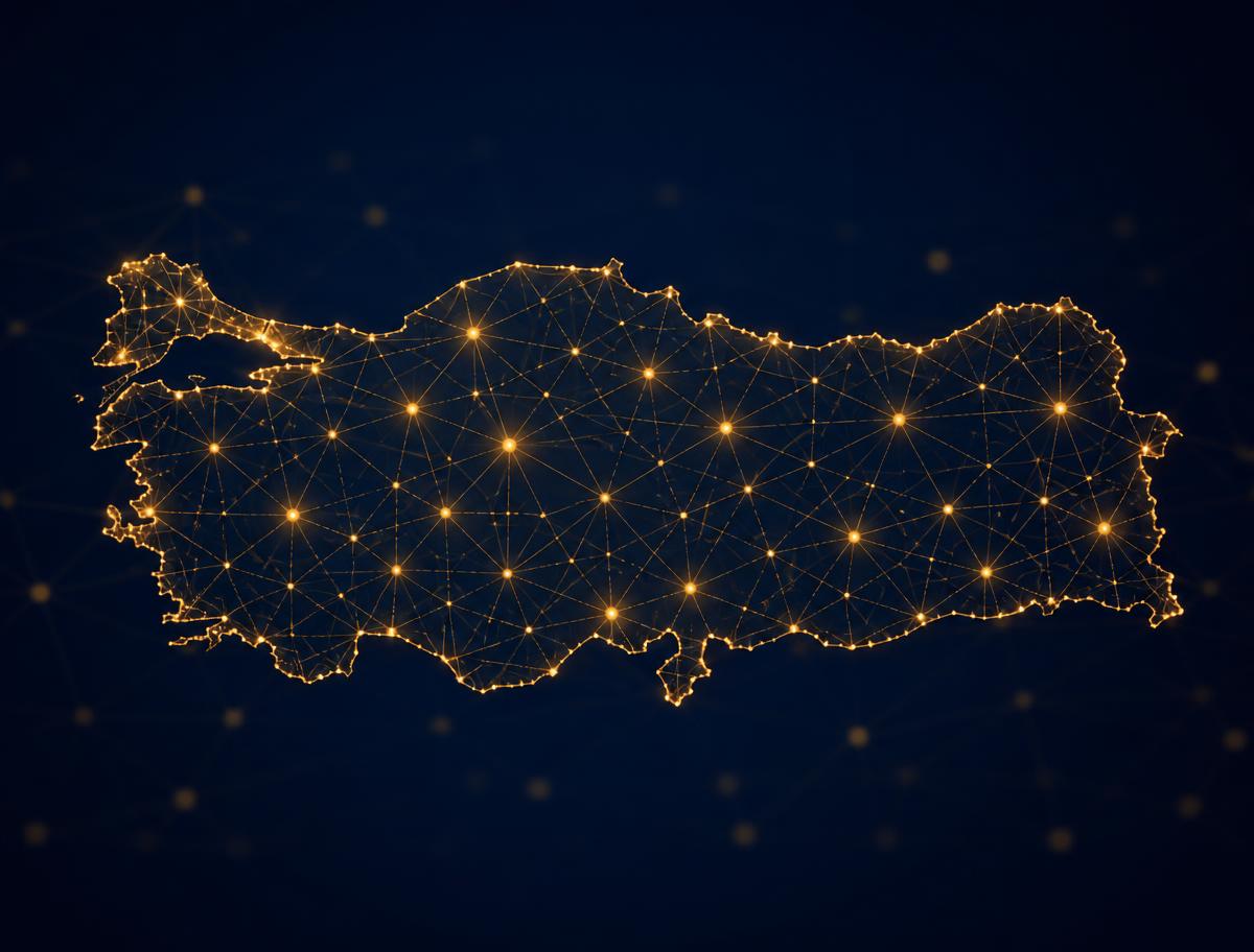 Türkiye genelinde yerli veri ve teknoloji ağını temsil eden görsel